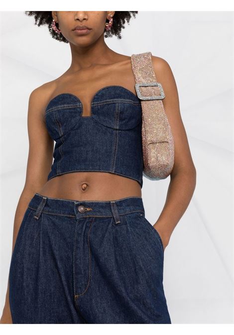 Blue denim cropped top - MAGDA BUTRYM  women MAGDA BUTRYM | 104722NVY